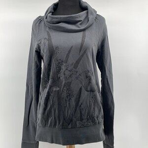 Gsus y2k pleated floral sweatshirt floral sz sm
